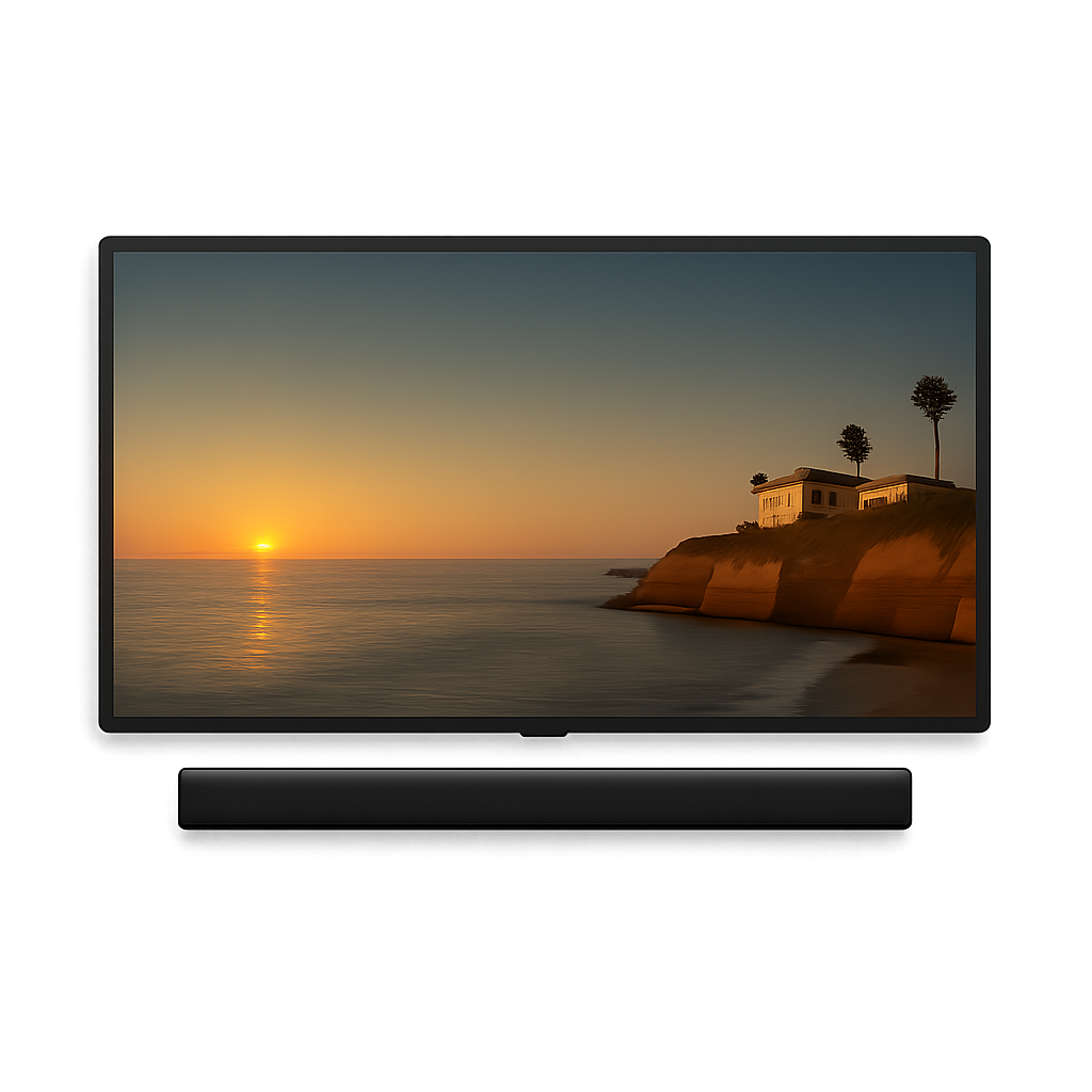 Mounted TV